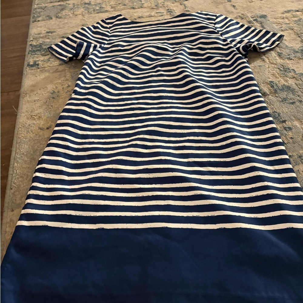 The Limited Blue and White Striped Mini Dress